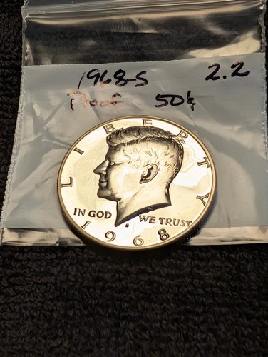1968-S Proof Kennedy Half Dollar 40% Silver ** From Proof Set **