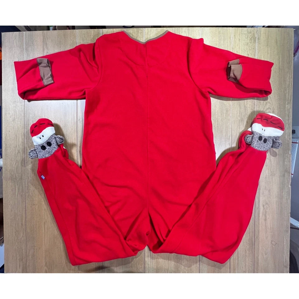 Nickelodeon Nick and Nora Calcetín Rojo Mono Polar Pijama con Pies Mono Niños Foto 2 de 4