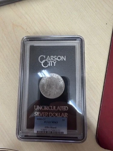 1880-CC Carson City GSA Hoard Uncirculated Silver Dollar PCGS MS63 RARE ms-63