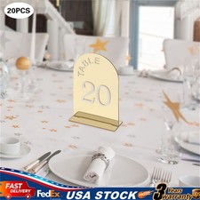 20PCS Gold Table Numbers Acrylic Party Table Numbers Wedding Table Numbers Sign
