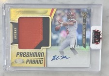 2018 Baker Mayfield Rookie Patch Auto /25 Player Worn Panini Certified