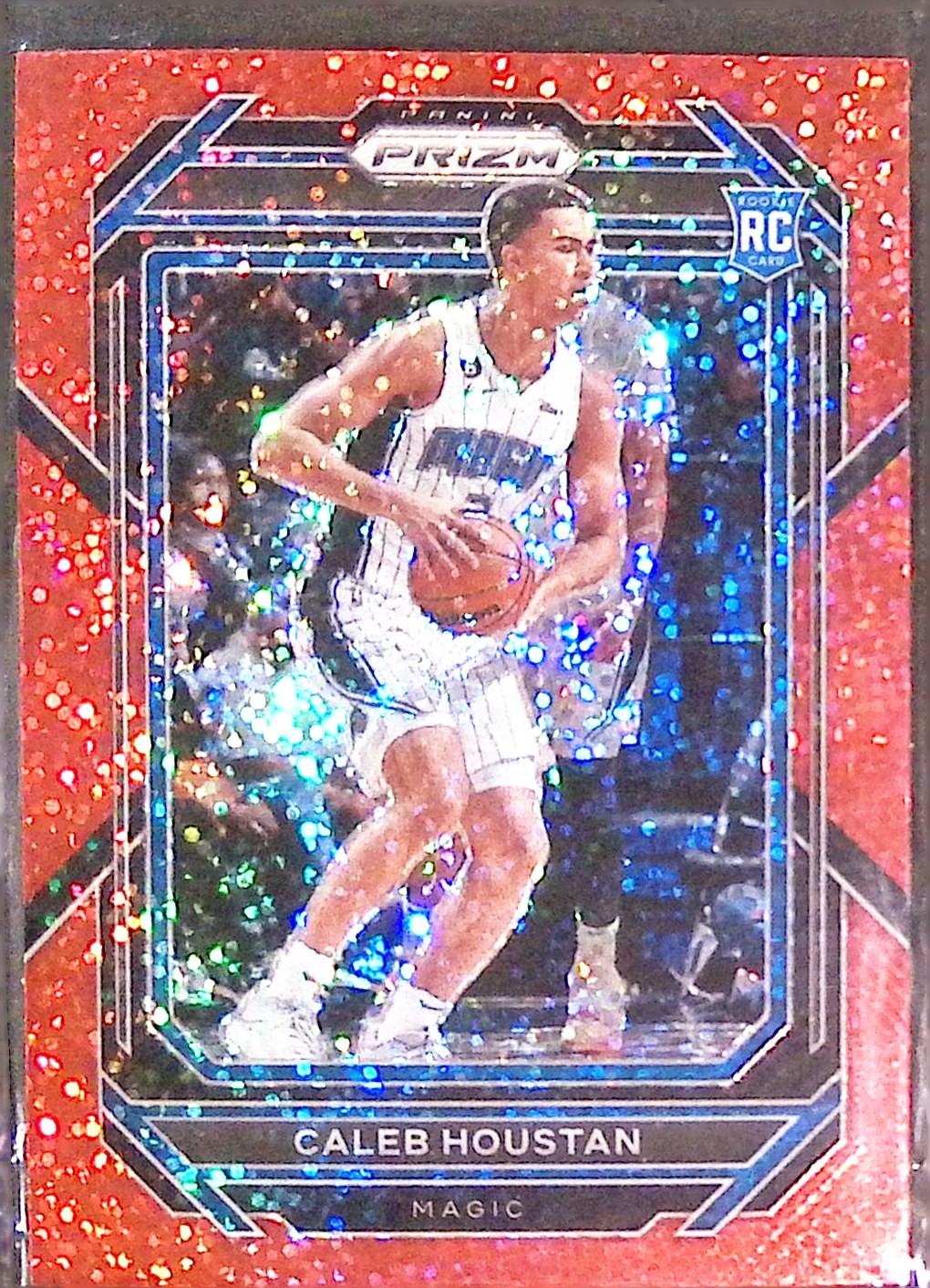 2022-23 Panini Prizm #269 Caleb Houstan Prizms Red Sparkle