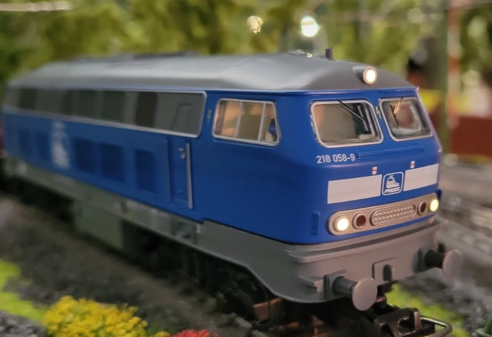 PIKO 98552B BR 218 PRESS Wechselstrom mit Sound Diesellok LED ws/rt EpVI NEU OVP - Bild 3 von 4