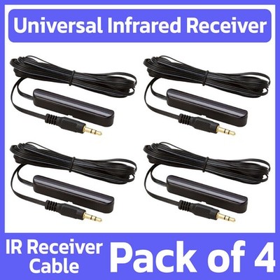 4 Pack IR Receiver Cable Dual Band Infrared Cord Dual Frequency Eye 38kHz 56kHz