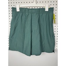 All in Motion Mens Everyday Woven Shorts Dark Teal Green Size M New