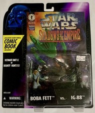 1996 Kenner Star Wars Shadows of the Empire Boba Fett vs. IG-88 Two-Pack & Comic