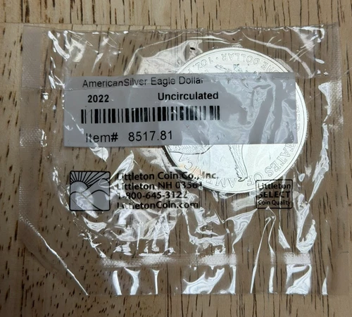 2022 American Silver Eagle Dollar Uncirculated Littleton #8517.81