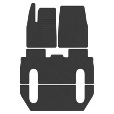 Velours Fußmatten für Tesla X ab Bj. 2021 6-Personen Automatten Passend ANTR STD