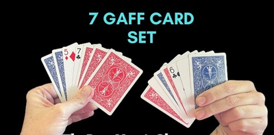 #ad 7 Bicycle Gaff Playing Cards Set Use for Card Magic Tricks Video Included $6.00