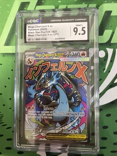 2025 Pokemon Black Star Promos Mega Charizard X ex CGC 9.5 #023