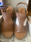 Ann-Italy Women’s Brown Italian Lea Sz 8 Macy’s retail $125 — photo 1