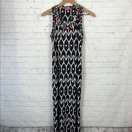 Trina Turk Rancho Daisy Appliqué Halter Tank