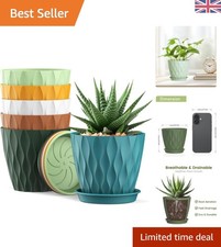 Versatile Colorful 10cm Planters with Drainage - Perfect for Succulents & Herbs