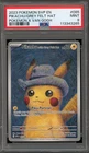 Pokemon Pikachu with Grey Felt Hat Van Gogh Full Art Promo SVP EN 085 PSA 9 Mint