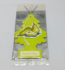 Little Trees Sweet Pear Hanging Car Air Freshener Green Paper