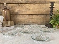 226⚜️ Déco Lot de 6 Coupelles Coquilles Saint Jacques Pyrex en Verre