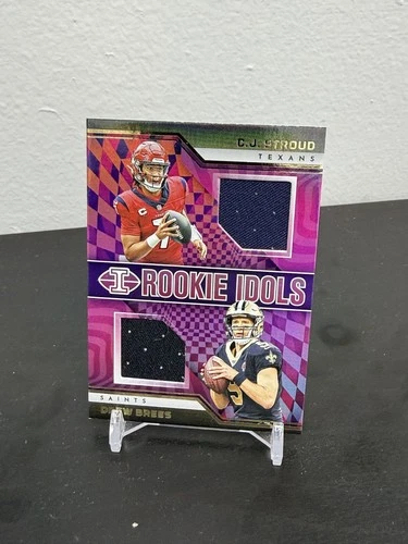 2023 Panini Illusions CJ Stroud Drew Breese Rookie Idols Swatch Texans Saints