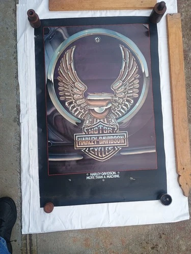 Harley Davidson More Than a Machine Motorcycle Poster