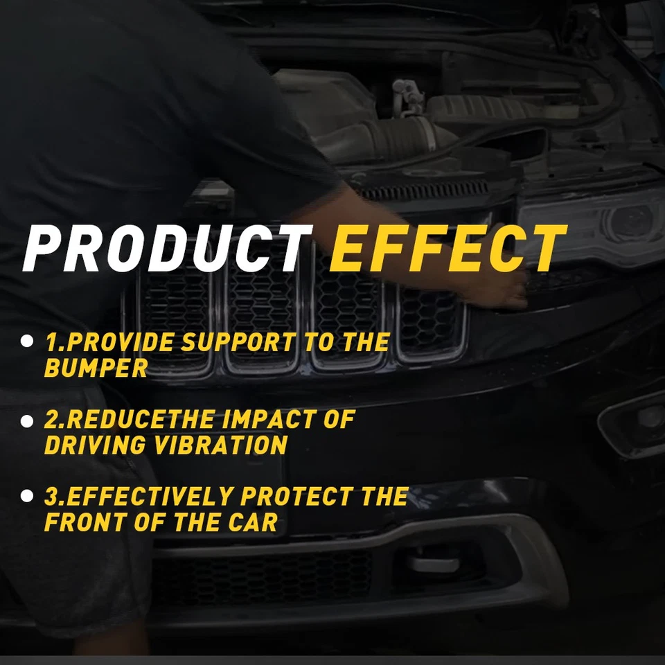 2 soportes de montaje de soporte de parachoques delantero para Jeep Cherokee CH1042108 2014-18 Foto 3 de 4