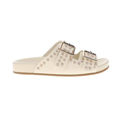 MIA Brooklyn Studded Slide Footbed  Womens Off White Casual Sandals GS1488518-BO