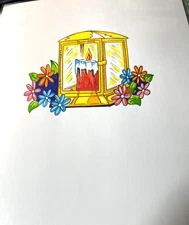 Original Mixed Media Art Signed by Artist James Peele, 11x8.5", Beautiful Cond.