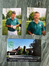 3X GORMAN THOMAS Signed Original Photo Snapshot Autograph OOAK Brewers MLB Golf