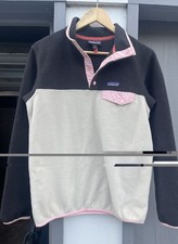 PATAGONIA SNAP-T Fleece Pullover S Synchilla 2-tone Pastel PINK Vintage