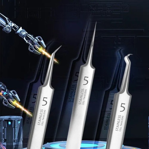 3PC Ultra-fine No. 5 Cell Pimples Blackhead Clip Remover Tweezer Beauty Salon - Picture 8 of 24