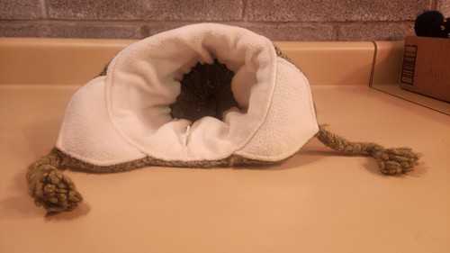 Kleinkinder handgestrickt Chullo Mütze 50 % Wolle 50 % Baumwolle Ohrenklappen gefüttert Native Style  - Bild 5 von 8