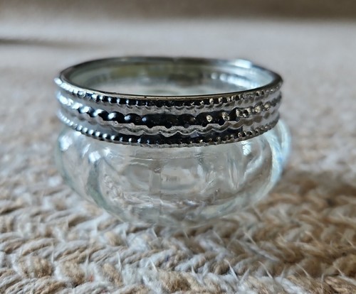 Clear Glass Candle Tea light Holder, Wedding, Table Decor, Christmas, Vintage - Picture 3 of 3