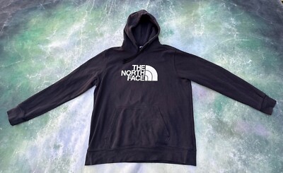 The North Face Men's Black Pull Over Hoodie Size L.