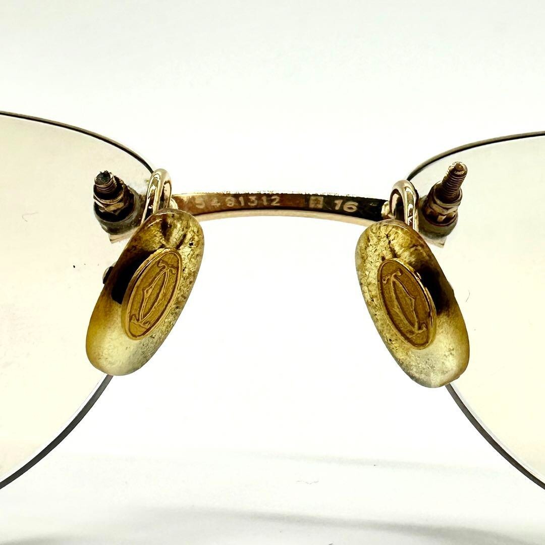 Cartier Glasses with Stone-like Temples Vintage Fashion