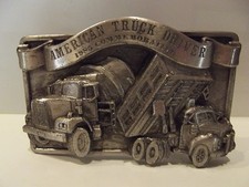 Vtg Arroyo Grande Belt Buckle American Truck Driver 1985 1980's Linda West