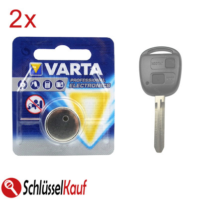 2x VARTA Auto Schlüssel Batterie passend für Toyota  Corolla RAV4 Yaris Lexus