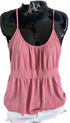 MOSSIMO Women''s Dusty Rose Babydoll Tank Top Sz. M