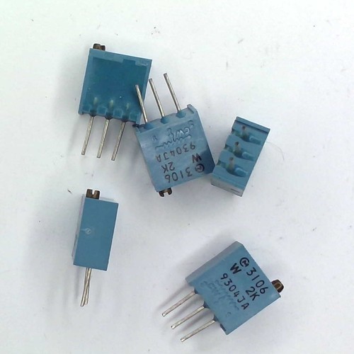 5x 2K TRIMPOT Variable Resistor Cermit Top Adjust - Foto 1 di 2