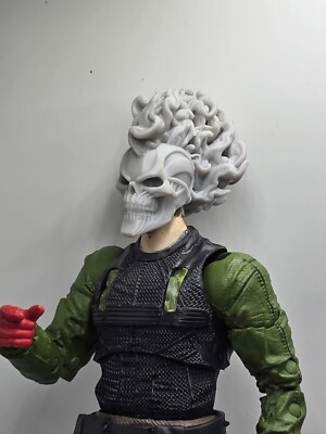 3d Print Ghost Rider 2099 HEAD  1:10 7'' MARVEL SELECT COMIC DC MULTIVERSE