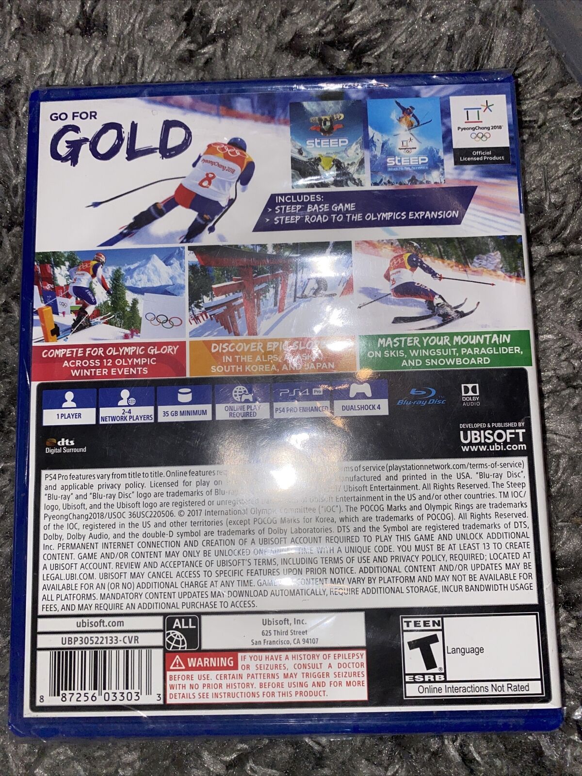 Steep Winter Games Playstation 4 PS4 PS4 Ubisoft Sking Snowboarding - Brand  New 887256025151