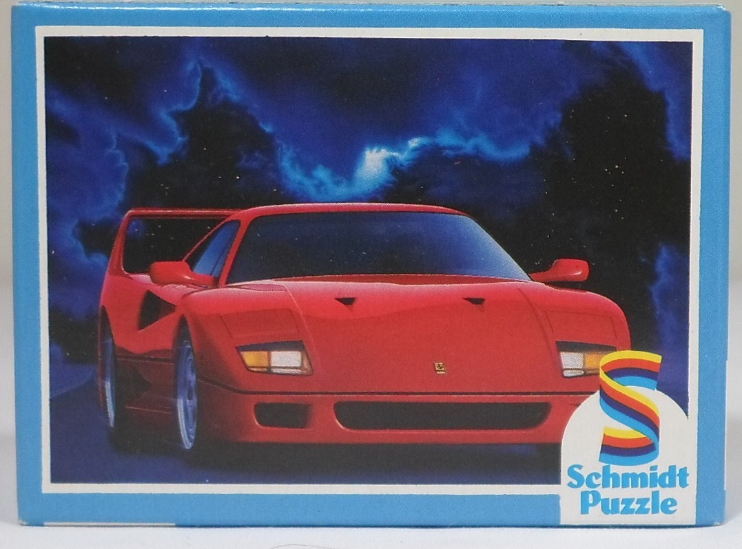 SCHMIDT MINI PUZZLE VTG 80's # 02439 FERRARI 54 pcs 12.5 x 17.5cm