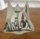 Jones Glassworks Seattle, Glass Votive Candle Holder MT. Ranier, Space Needle — photo 6