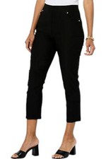 Antthony Executive Stretch Crop Pull-On Pant Black