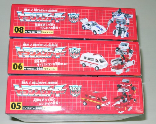 Transformers G1 IRONHIDE RATCHET MEISTER JAZZ Takara Encore Brand New Figure Lot - Picture 2 of 7