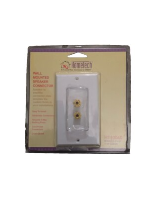 Wall Mounted Speaker Connector Hometech Binding Post  1 Speaker  HT10040  New.