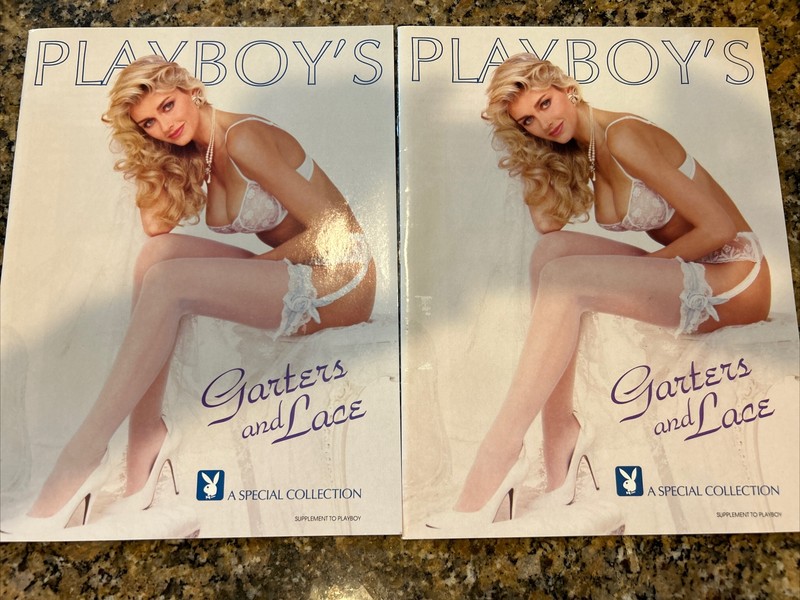 Playboy “Garters And Lace” 1992. Pamela Anderson & Kim Conrad - Quantity 2