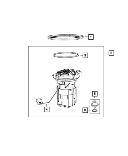 Módulo de unidad de nivel de bomba de combustible Dodge Journey original Mopar 2009-2020 68039210AE Foto 3 de 3