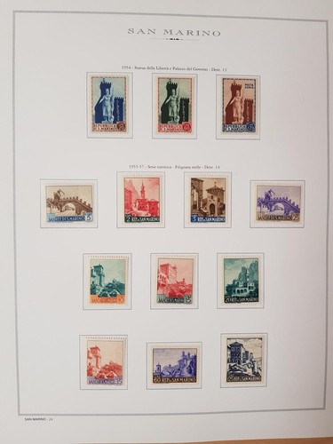 COLLEZIONE SAN MARINO 1954 AL 2011 CON BOLLI NON COMPLETI VEDI FOTO FOGLI MISTI - Foto 5 di 12