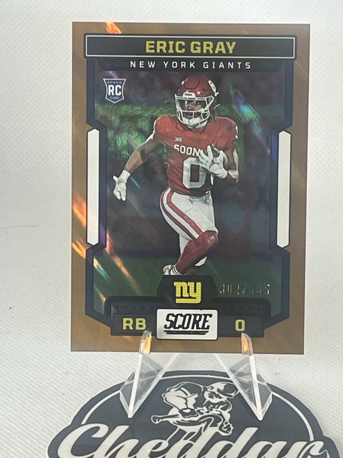2023 Score #332 - Eric Gray LAVA /565 NY GIANTS