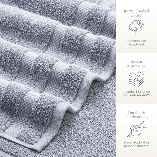 12 Pack Large Bath Towels 100% Cotton Soft Big Hotel Spa Salon Bulk Towels Set - Picture 53 of 111