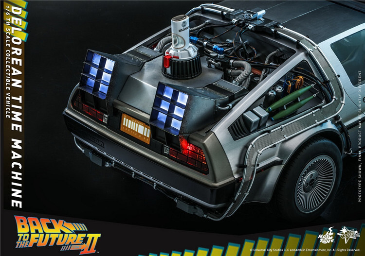 New HotToys Ht 1/6 MMS636 Back to the Future II DeLorean Time