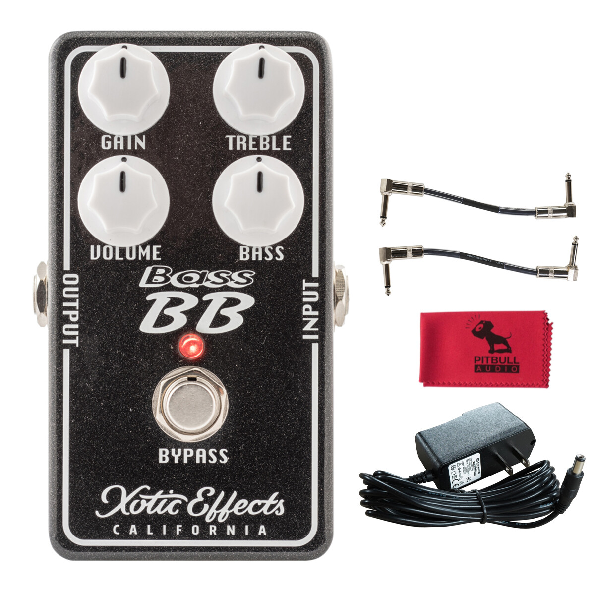 Xotic Effects Bass BB Preamp V1.5 Bass Overdrive Pedal, Power